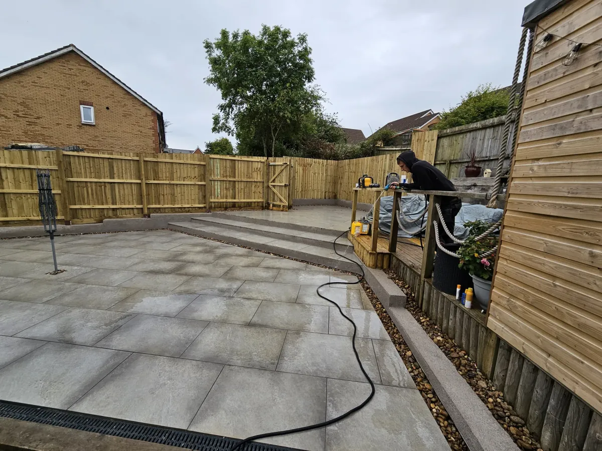 Tiered Porcelain Patio