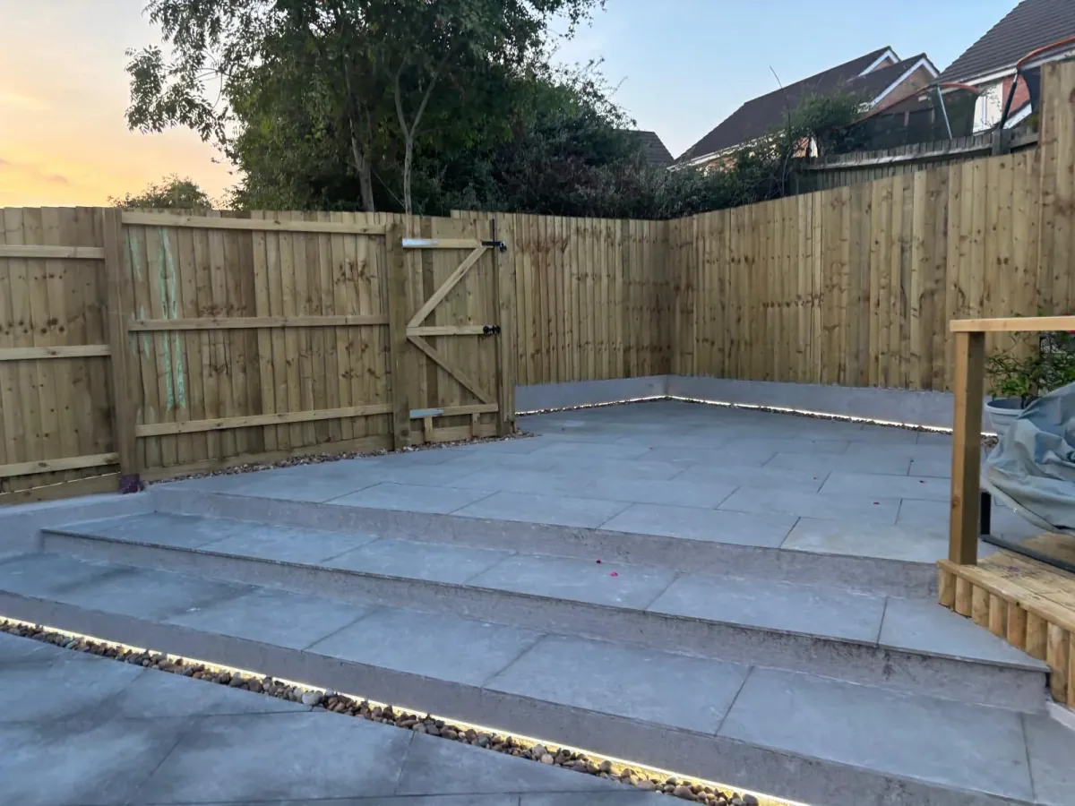 Tiered Patio with LED Lighting - image 3