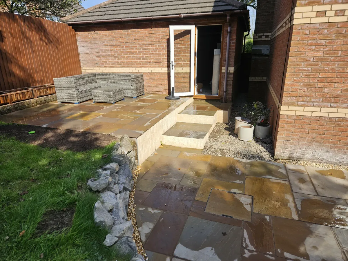 Indian Stone Patio & Pathway - image 6